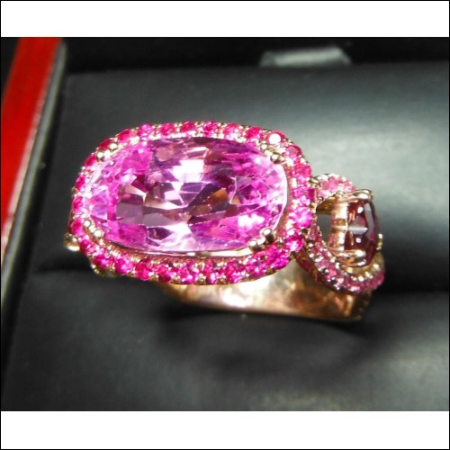 Sold Gia 8.12Ct No Heat Purplish Pink Sapphire Ring 18k Gold by Jelladian