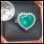 Auction Monday 6/24/24 $53,128 9.94Ctw Emerald Heart and Diamond Ring 18k White Gold