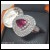 Auction Wednesday 6/26/24 $18,554 4.14Ctw Shocking Pink Tourmaline and Diamond Dinner Ring 18k White Gold
