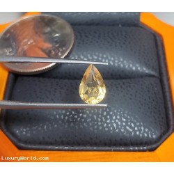 $25-$50 Licensed Buyer Lot a 1.02Ctw Pear Citrine will be sold to highest bidder