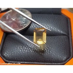 $50-$100 Licensed Buyer Lot a 1.54Ct Citrine Emerald Cut will be sold to highest bidder