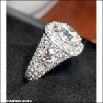 Order for $105,538 Diamond Mosaic Wedding Ring with 13 different diameters 18kwg by Jelladian ©