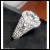 Sold. Diamond Mosaic Wedding Ring with 13 different diameters 18kwg by Jelladian ©