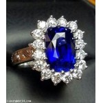 Order for $33,558 4.97Ct Gia Blue Sapphire & Diamond Ring Platinum by Jelladian ©