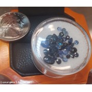 $1,500 5.38Ctw heated Precious Blue Sapphires mixed shapes September Birthstone